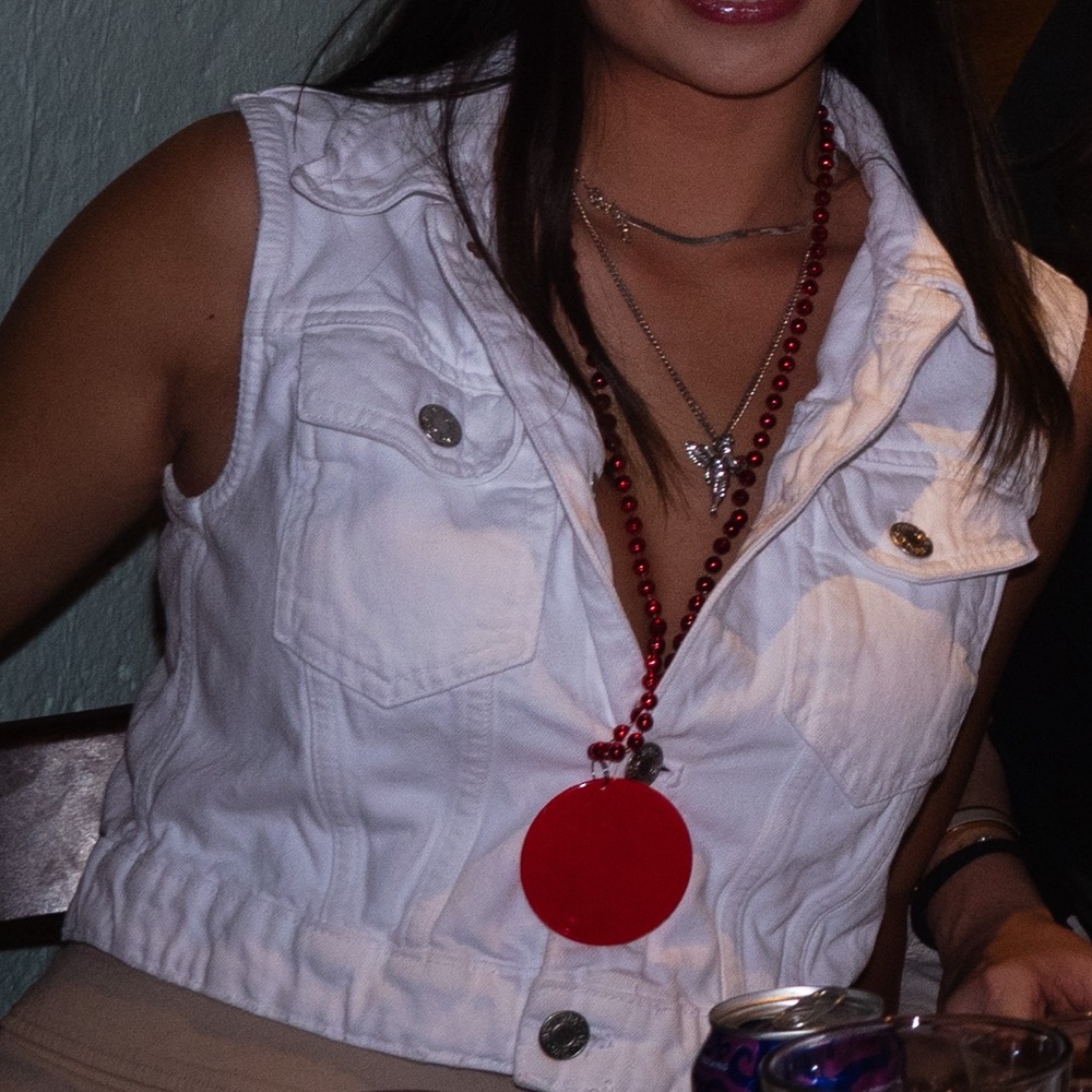 ZARA White Denim Vest